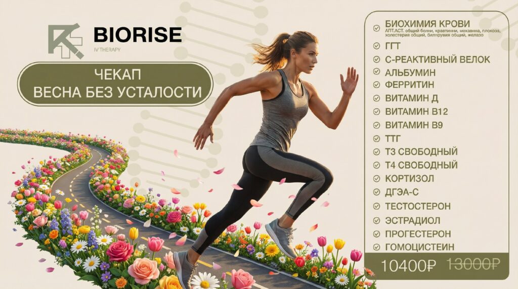 «ВЕСНА БЕЗ УСТАЛОСТИ» чек-ап скидка -20%